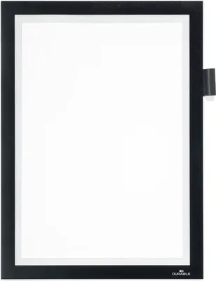 Produktbild von Informationsrahmen Duraframe Magnetic Note A4 schwarz Packung mit 10 Stück