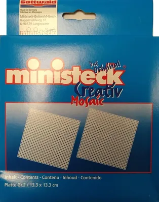 Image de Ministeck - Plaque de base 13,3 x 13,3 cm - 32 x 32 trous - 4 pièces