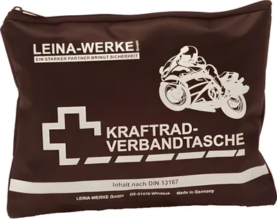 Immagine prodotto di LEINA Kraftrad-Verbandtasche, Inhalt DIN 13167, schwarz