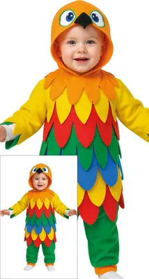 Produktbild von Papageien Karnevalsfigur Buntes Vogelkarneval Outfit Tierisch Karnevalskostüm Für Fasching Kreativer Kostümspaß Fröhlicher Gefiederfreund Farbenfroher, Größe: 86/92 Farbe: Mehrfarbig