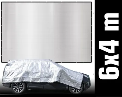 Produktbild von 99% Schattennetz 6x4m Alu Sonnensegel Sonnenschutz Netz Hitzeschutz für Auto