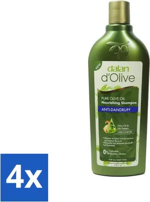 Image de Dalan d'Olive - Shampooing - Antipelliculaire - Nourrissant - 400 ml - Pack avantage - 4 pièces