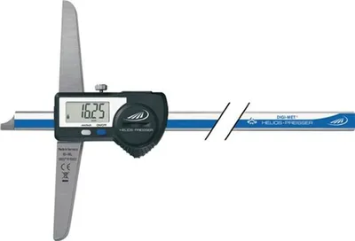 Zdjęcie produktu dla Głębokościomierz DIN 862 DIGI-MET IP67 200mm D.outg.ger.Schiene H.PREISSER