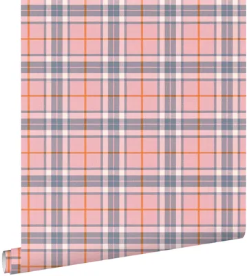 Obrázek produktu pro ESTAhome tapeta s kostkovaným vzorem modrá a růžová 50 x 900 cm