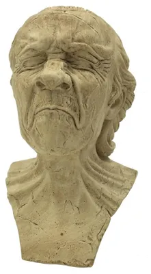 Miniaturfigur Messerschmidt Geplagter Mann, 10 cm, Kunstharz