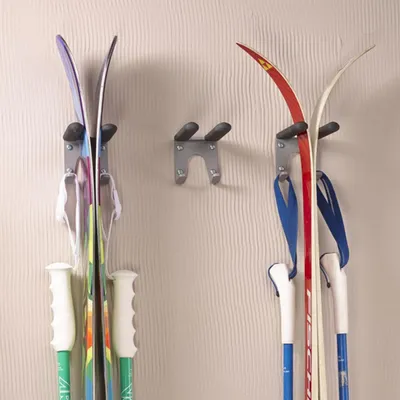 Produktbild von Mottez skihalterung wand - Grau - Wandmontage