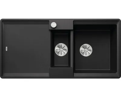 Produktbild von BLANCO ADIRA 6 S-F Einbauspüle SILGRANIT anthrazit ab 60 cm mit Ablauffernbedienung, mit Zubehör - inkl.
