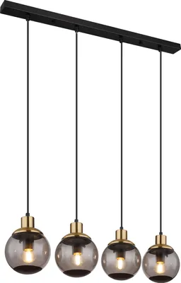 Produktbild von Globo Lighting Hängeleuchte Metall schwarz matt, 4x E27