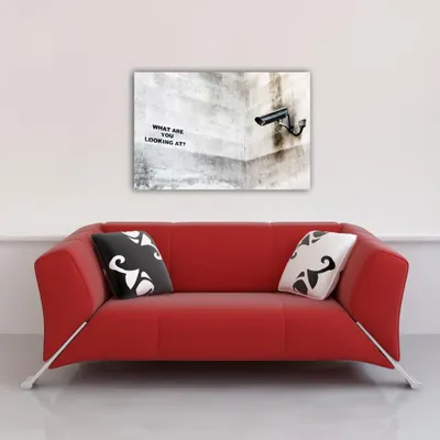 Obrázek produktu pro Londýn - Street Art - Na co se díváš ? - Tisk plakátu - Velikost 91,5x61