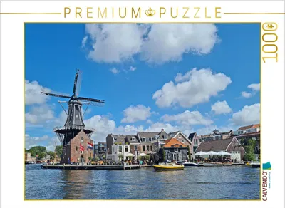Produktbild von CALVENDO Puzzle Hafen in Haarlem | 1000 Teile Lege-Größe 64x48cm Foto-Puzzle für glückliche Stunden
