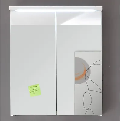 Produktbild von Spiegelschrank Badschrank Badspiegel Hängeschrank Schrank Badmöbel "Peter II" Weiß