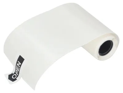 Produktbild von Thermodrucker Papier, transparent, PVC, stark haftend + wasserdicht, für Etiketten & Beschriftung – selbstklebend