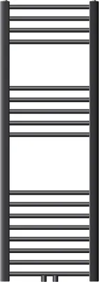 Obrázok produktu pre LuxeBath kúpeľňový radiátor Sahara 400x1200 mm antracitový radiátor s rovným stredovým pripojením ohrievač uterákov sušič uterákov radiátor bez vykurovacieho telesa