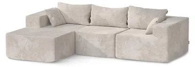 Immagine prodotto di Divano angolare con funzione relax Vicco Nuvio Beige 250 x 169 cm, Model 61466