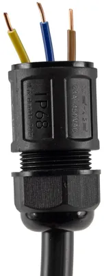 Produktbild von CHILITEC Kabelverbinder, T-Form, 3-polig, Klemmanschluss, IP68