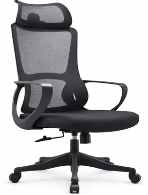 Produktbild von Ergonomischer Bürostuhl mit verstellbarem Kopfstütze und Netzrücken