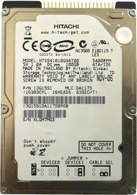 Productafbeelding van Hitachi harde schijf, HDD, 2,5 inch, 100GB, EIDE/IDE/PATA, geschikt voor computer, laptop, PC