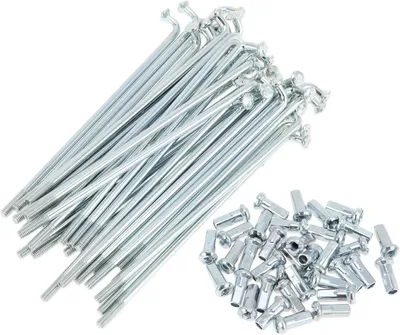 Imagen del producto de Radios para bicicleta, calibre 12G, acero, 87 mm, 36 unidades, para aros de bicicleta
