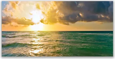 Produktbild von Acrylglasbilder 120x60 Wandbild Druck Sonne Meer Landschaft