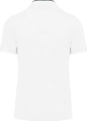 Produktbild von Kariban Herren Polo-Shirt Polohemd Poloshirt Polo Arbeit Shirt, Größe:XL, Farbe:White/Navy