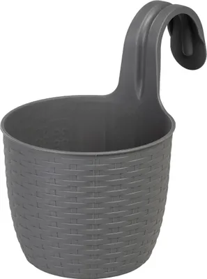 Immagine prodotto di Vaso da fiori sospeso Strend Pro, PP, 26x18x24,5 cm, colore grigio