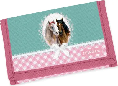 Produktbild von itenga Brustbeutel - PFERD - Geld Beutel Börse Schlaufe Polyester