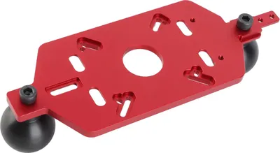 Zdjęcie produktu dla Podstawa frezarki Uniwersalna płyta podstawy prowadnicy frezarki ze stopu aluminium z podwójnym uchwytem do przycinania drewna i frezowania rowków