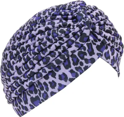Produktbild von Damen Turban Kopfbedeckung Fashion Leopard Lila