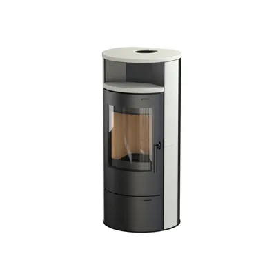 Zdjęcie produktu dla Piec kominkowy Thermia Cumulus Omega V3L, białe kamienie, 7 kW