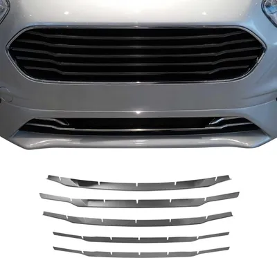 Immagine prodotto di Modanature griglia radiatore per Ford Tourneo Courier 2018-2024 cromo scuro 5x