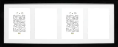 Obrázek produktu pro Galerijní rám s66ka4 černý 4 fotografie 13x18 cm