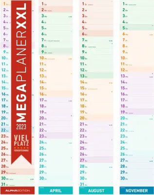 Immagine prodotto di AlphaEdition 102105 Streifenkalender Megaplaner XXL