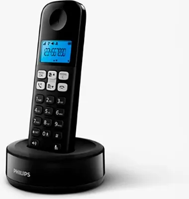 Image de Philips D161 Noir Téléphone Fixe Sans Fil Dect - Philips