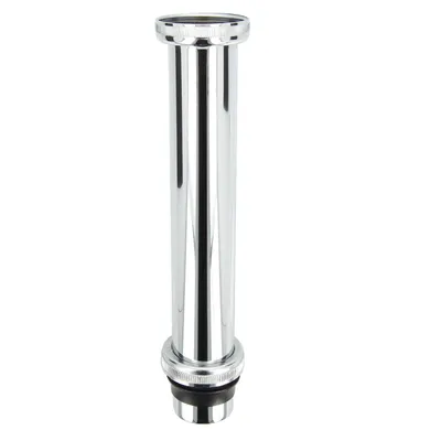Produktbild von tecuro Tauchrohr Bördelrohr Ø 32 x 250 mm mit 2 x Überwurfmutter und Flach- u. Keildichtung, Messing verchromt