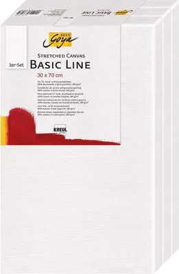 Produktbild von KREUL Keilrahmen-Set SOLO Goya BASIC LINE 300 x 700 mm 3 Stück