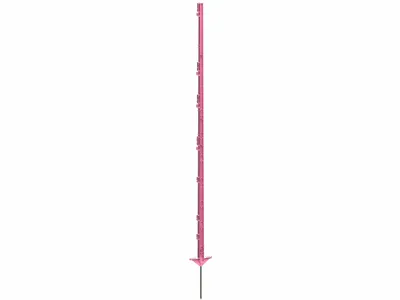 Produktbild von Vollkunststoffpfahl m.Stahlsp. - 156cm Doppeltritt, PINK - Kunststoffpfahl Classic -   pink