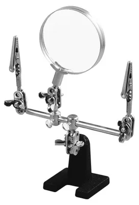 Produktbild von VELAMP LE036 Lupe mit Ständer und verstellbaren Klemmen