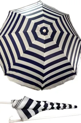 Produktbild von Sonnenschirm 170cm,UV blau-weiß,m.Knick,PES - Summerplay