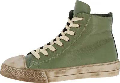 Produktbild von Andrea Conti Damen Sneaker Leder High Top Stiefelette Used Look 0067110, Größe:37 EU, Farbe:Grün