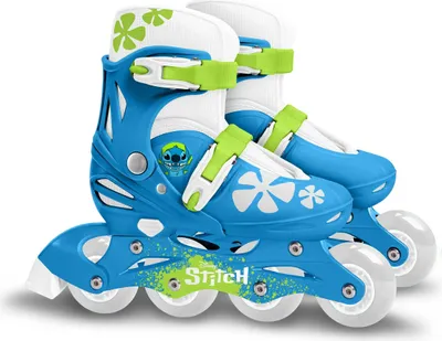 Produktbild von Inline Skates Kinder, Verstellbar Größe 30-33, Blau, 608Z Kugellager, PVC Räder