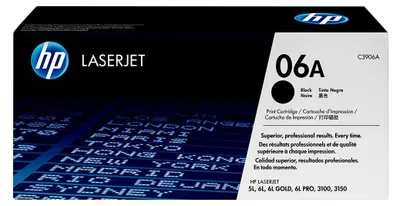 Produktbild von C3906A HP 06A Black Original LaserJet Toner Cartridge Tonerkartusche 1 Stück(e) Schwarz