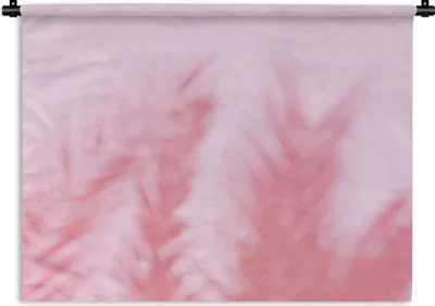 Produktbild von MuchoWow® Wandteppich Wandbehang Pflanzen - Blätter - Rosa 60x45 cm Tapisserie Dekoration Wandtuch - Das Schlafzimmer