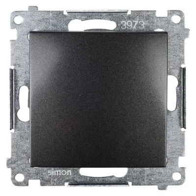 Immagine prodotto di Interruttore (modulo) unipolare antracite opaco contatto Simon 54 Premium DW1A.01/48