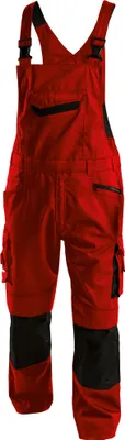 Produktbild von Dassy Arbeitslatzhose mit Kniepolstertaschen Voltic 400148 Gr. 50-PLUS rot/schwarz