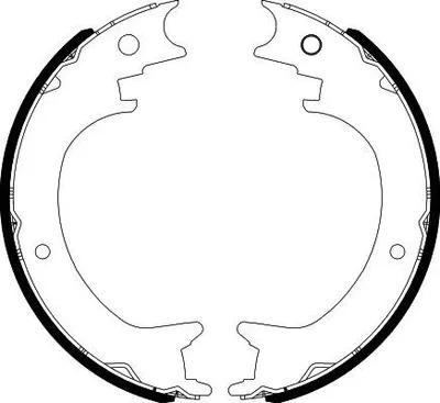 Produktbild von TEXTAR 91083800 Handbremsbeläge für MITSUBISHI PAJERO IV (V8W, V9W) Handbremse 210mm