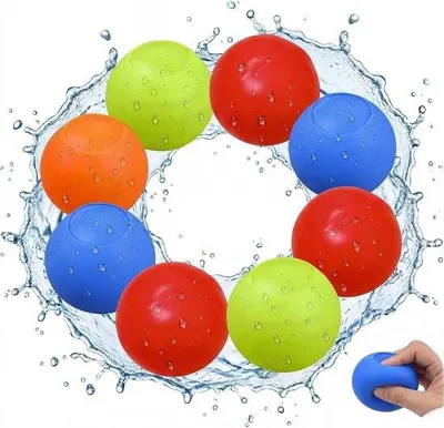 Produktbild von Wasserbomben – 16 Stück – Wiederverwendbare Silikon-Wasserbomben – Für Kinder und Erwachsene