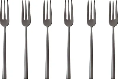 Imagen del producto de Sambonet Rock Edelstahl/PVD 2Black Set 6 Kuchengabeln S0183-S00595-S1578 52762KA5