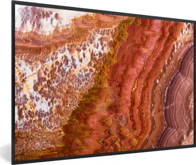 Produktbild von MuchoWow® MuchoWow® Gerahmtes Poster Marmor - Naturstein - Textur 30x20 cm - Poster mit zchwarzem Bilderrahmen - Kunstdruck - Bild-Poster