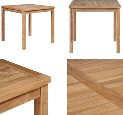 Produktbild von vidaXL Gartentisch 80x80x77 cm Massivholz Teak - Esstisch - Esstische - Esstisch Aus Holz - Esstische Aus Holz