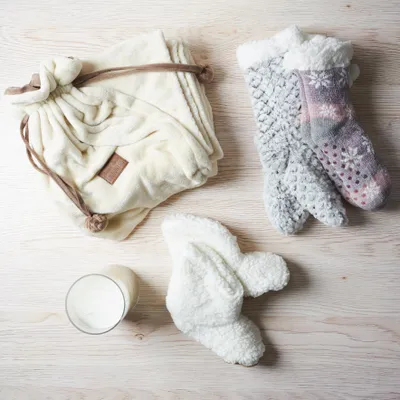 Produktbild von Socken aus Sherpa-Kunstfell